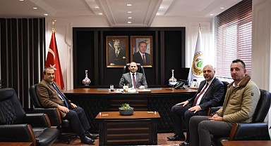 Başkan Aydın Bursa Orman Bölge Müdürlüğü Görevine Atanan Esat Şimşek’i Ziyaret Etti