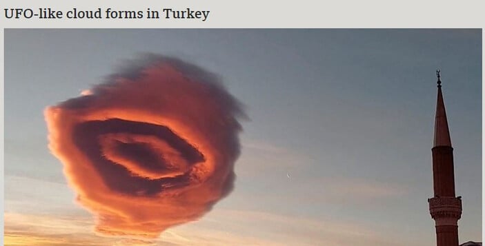 Bursa’da görülen merceksi bulut, dünyanın gündemine oturdu